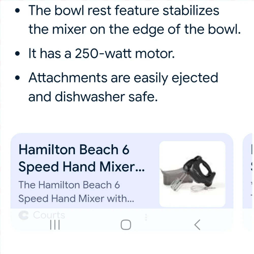Hamilton Beach White Hand Mixer with Storage Case